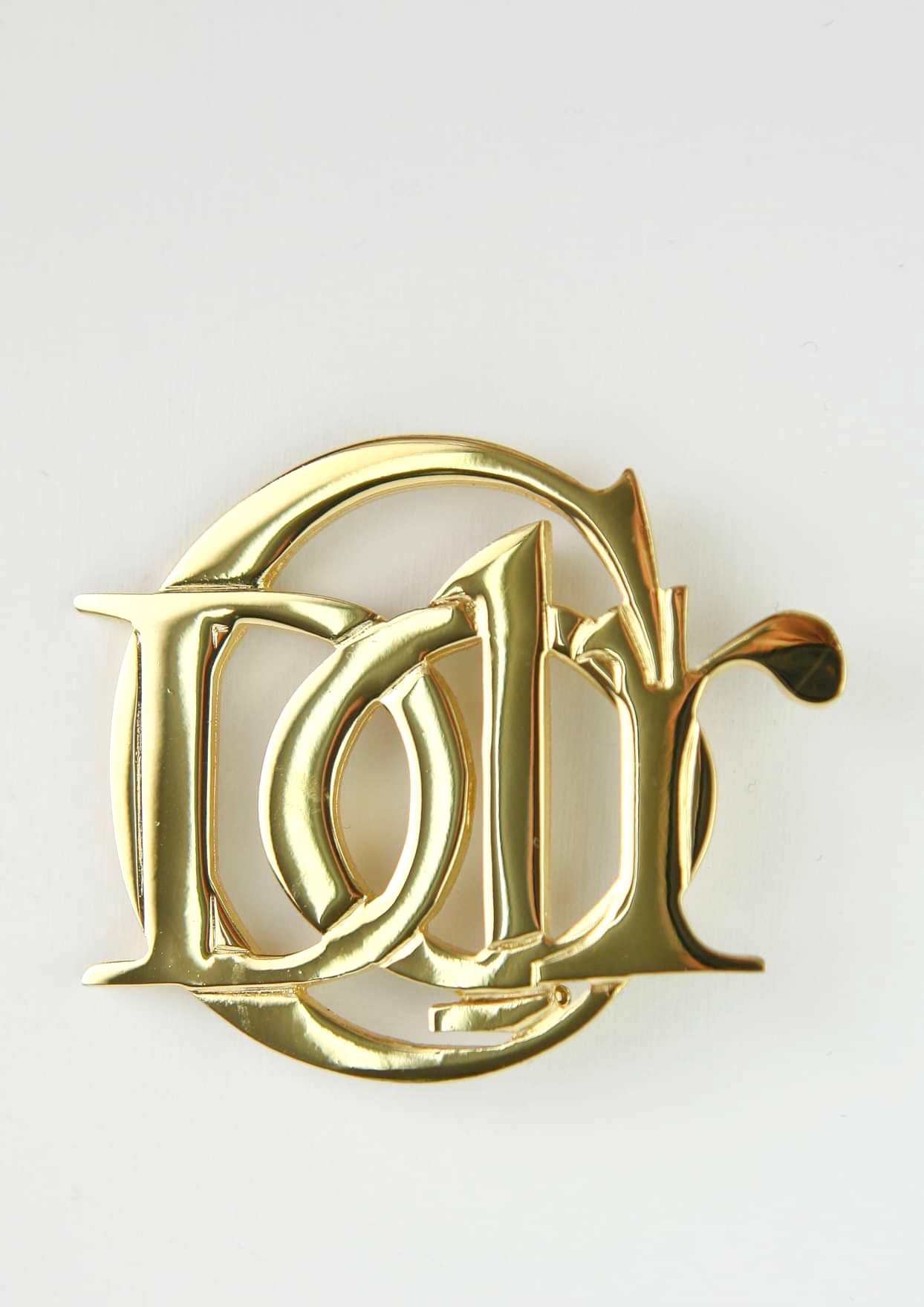 Christian Dior Logo Brooch - katyamaker