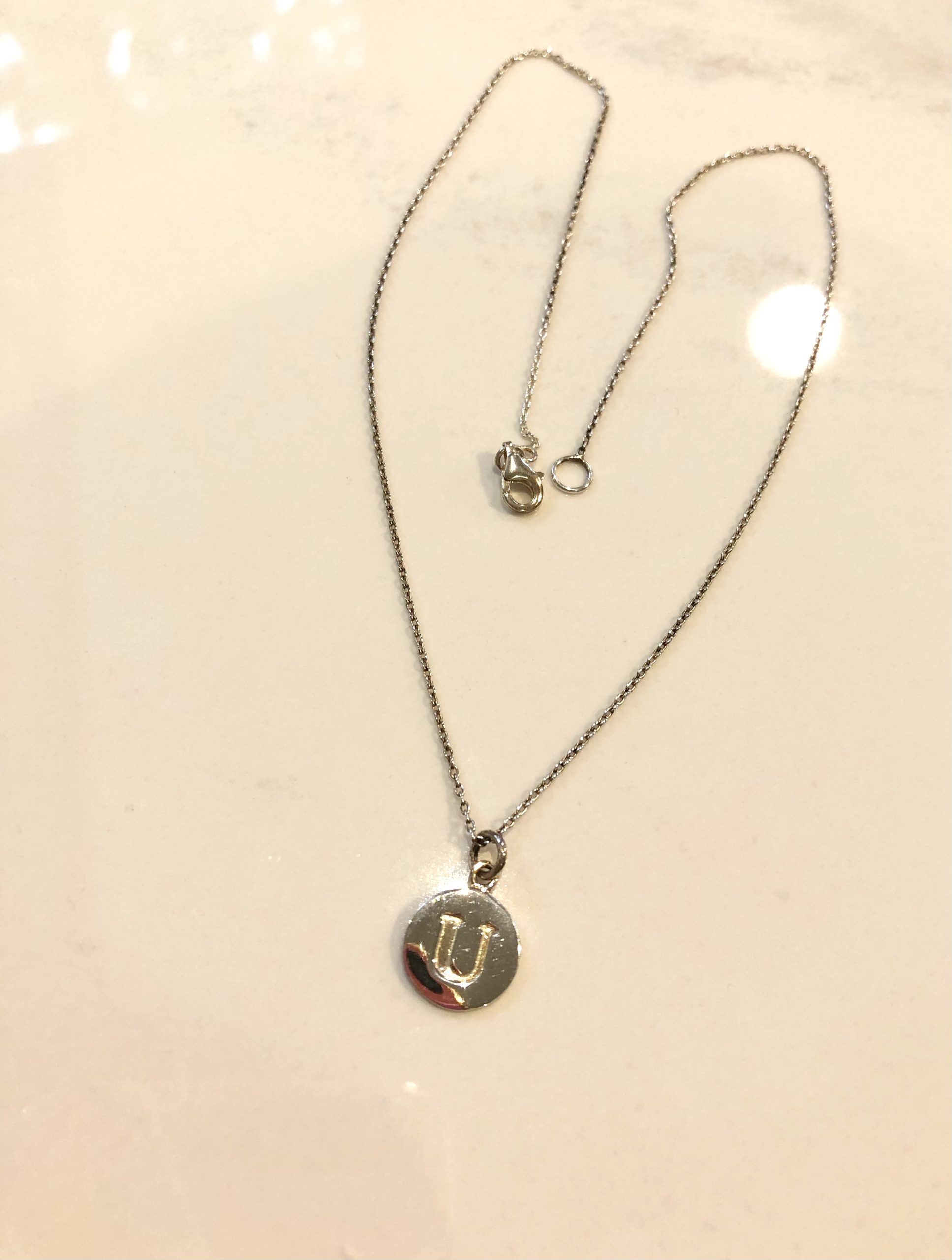 Sterling Silver Letter Necklaces - katyamaker