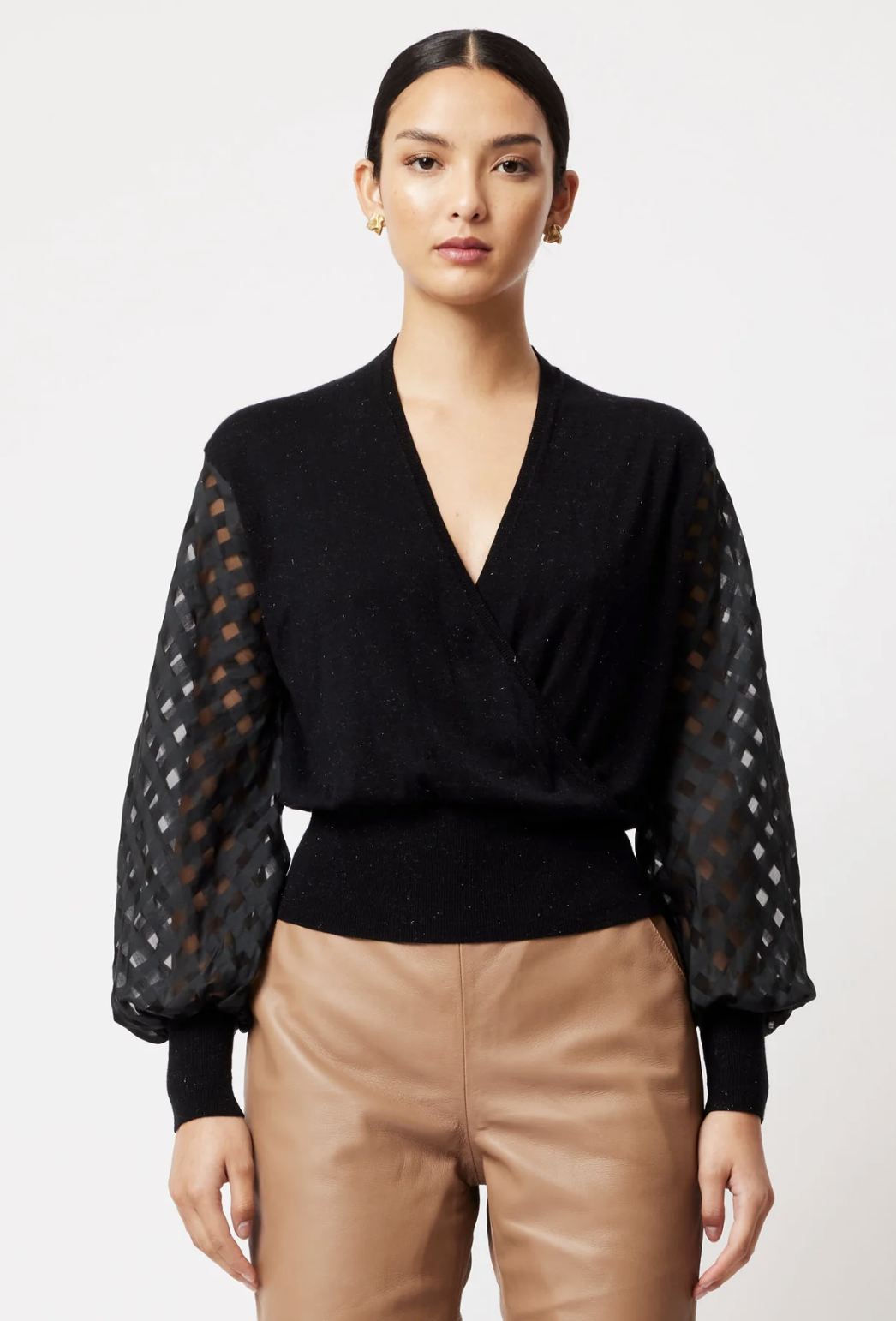 Layla Elegant Sleeve Blouse - Katyamaker